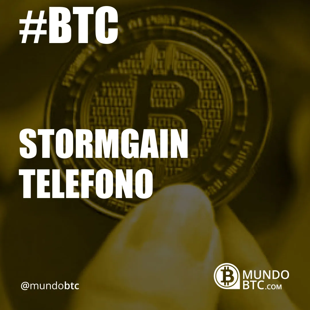 stormgain telefono