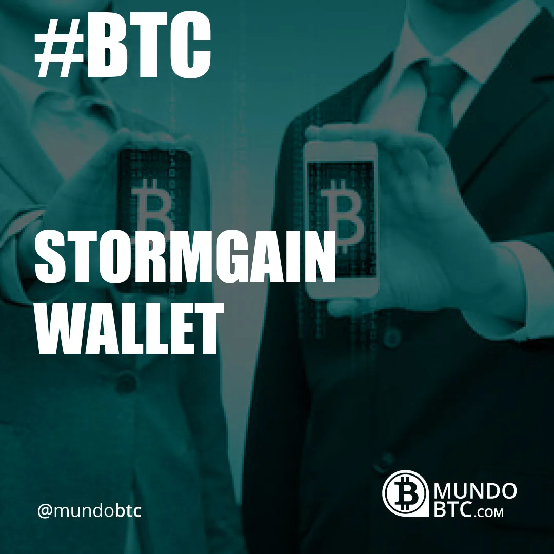 stormgain wallet