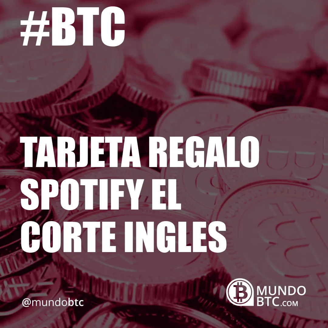 tarjeta regalo spotify el corte ingles