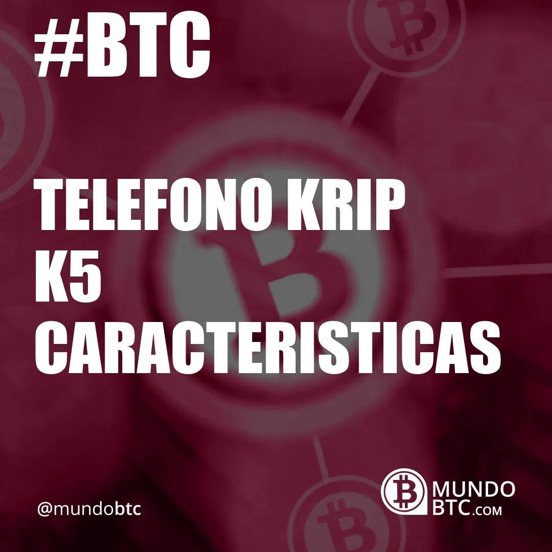 telefono krip k5 caracteristicas