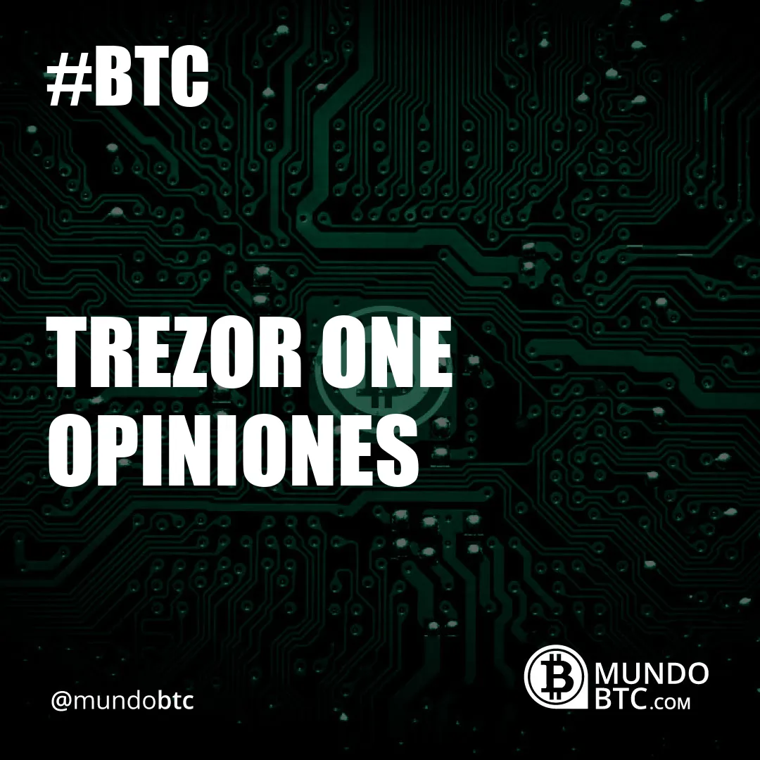 Trezor One Opiniones