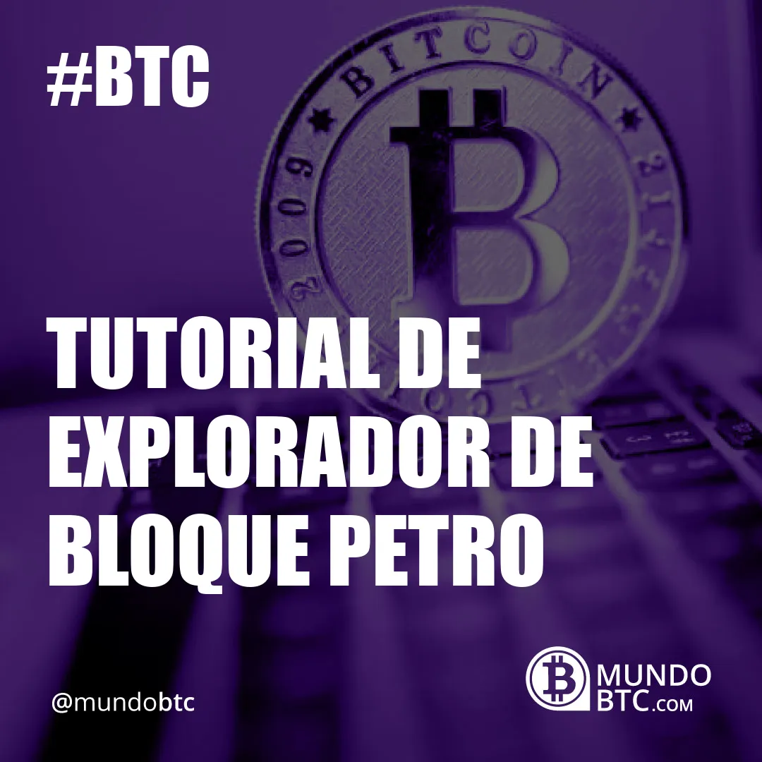 Tutorial de Explorador de Bloque Petro