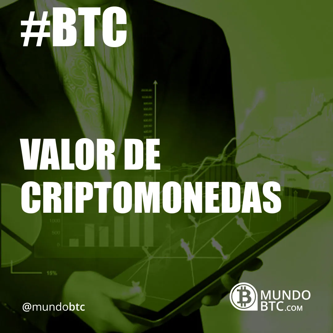 valor de criptomonedas