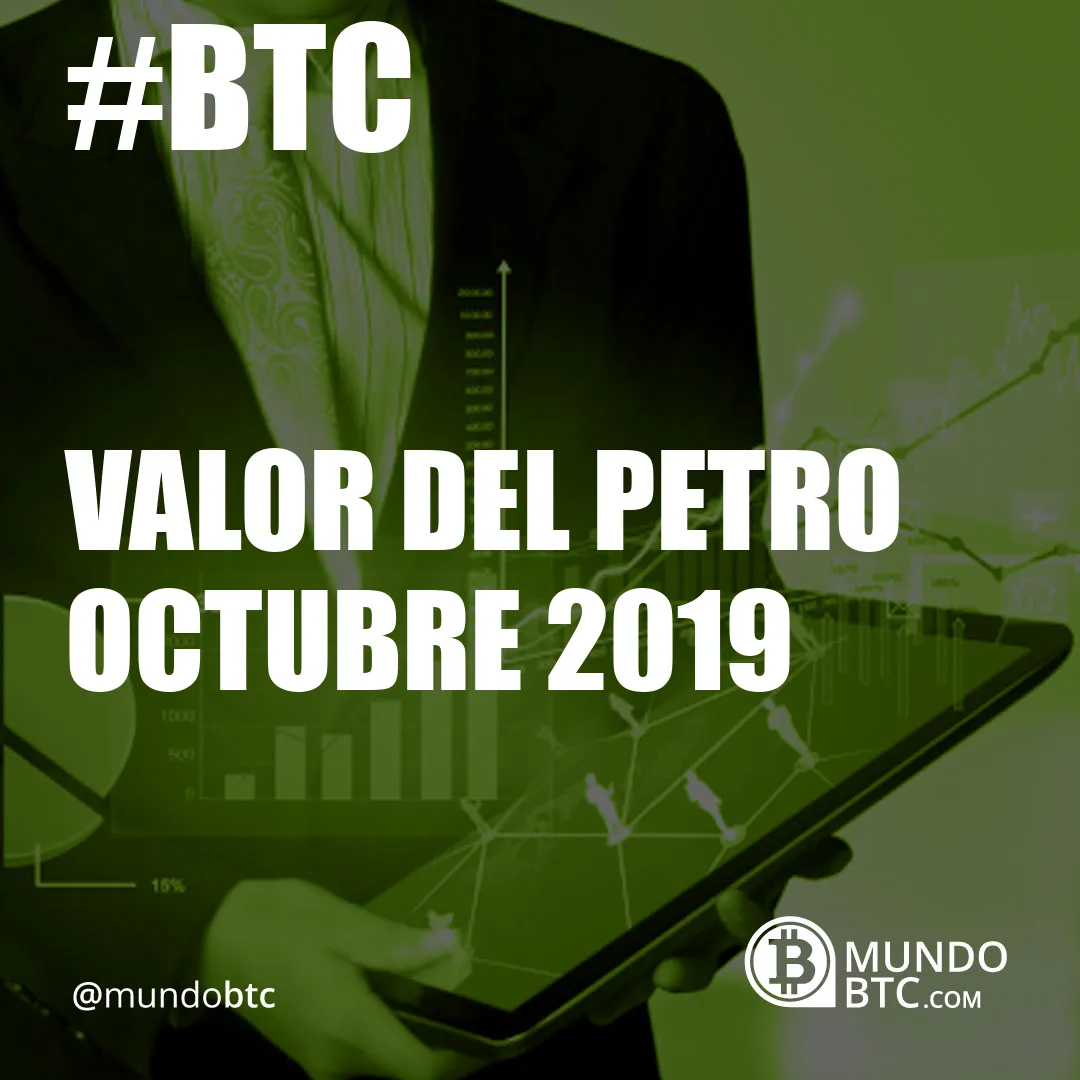 Valor del Petro Octubre 2019