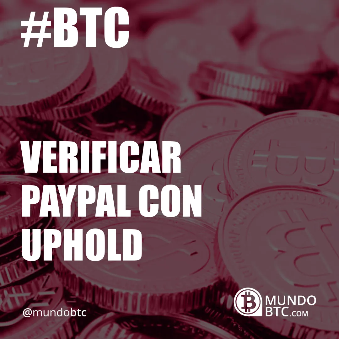 verificar paypal con uphold