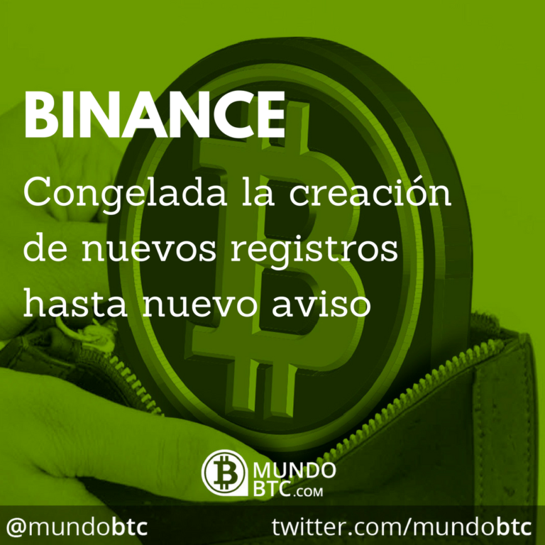 Binance Congela la Creación de Nuevos Usuarios Hasta Nuevo Aviso