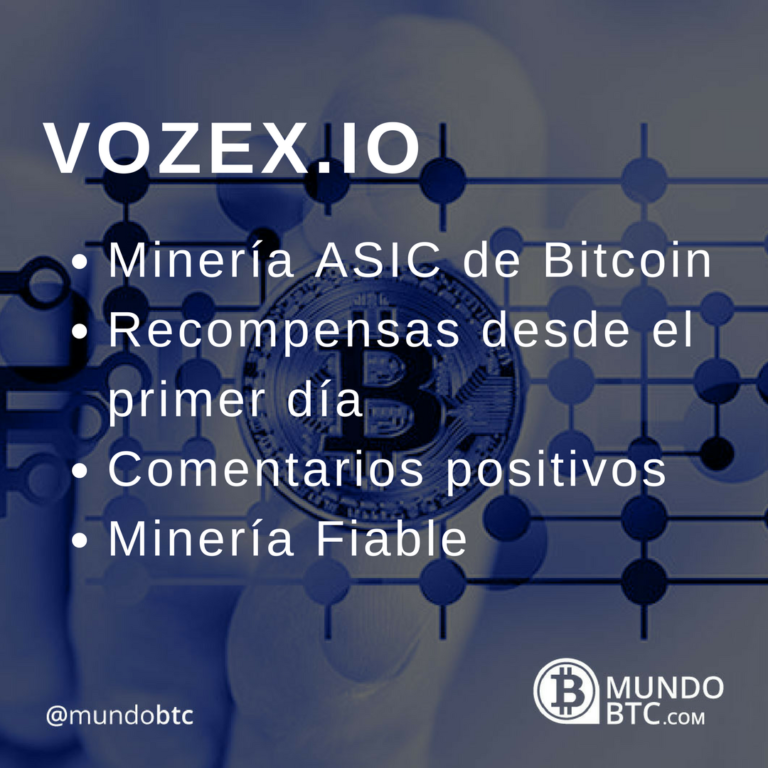 Vozex Minado ASIC de Bitcoin en la Nube