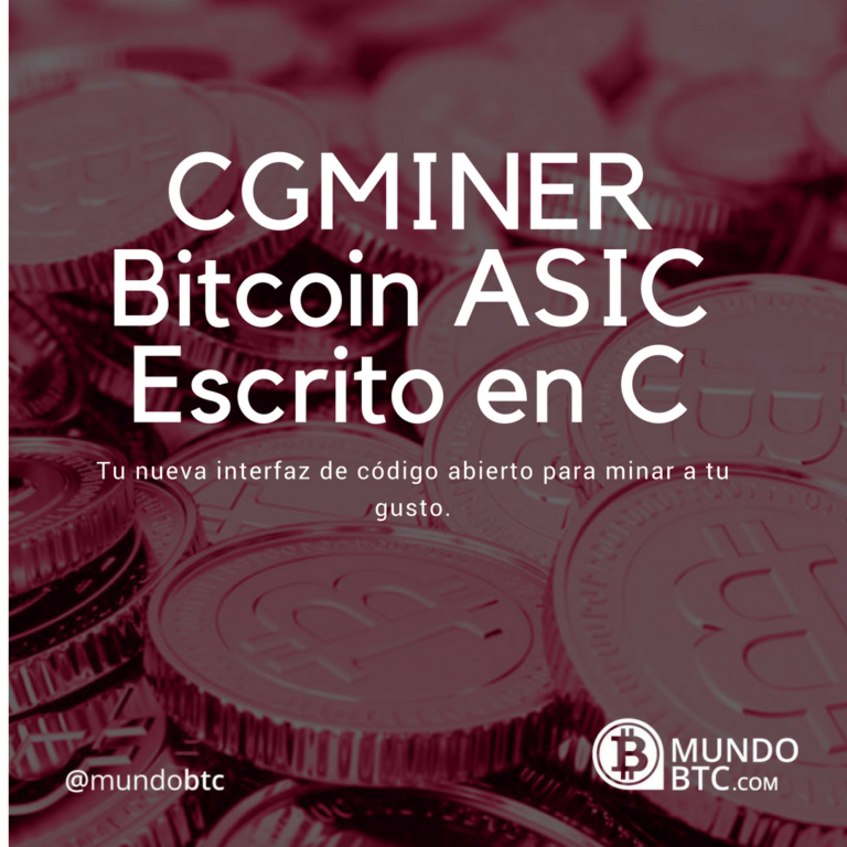 CGMINER Minero de Bitcoin ASIC Escrito en C
